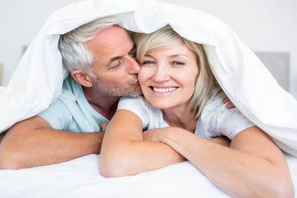 of a mature married couple